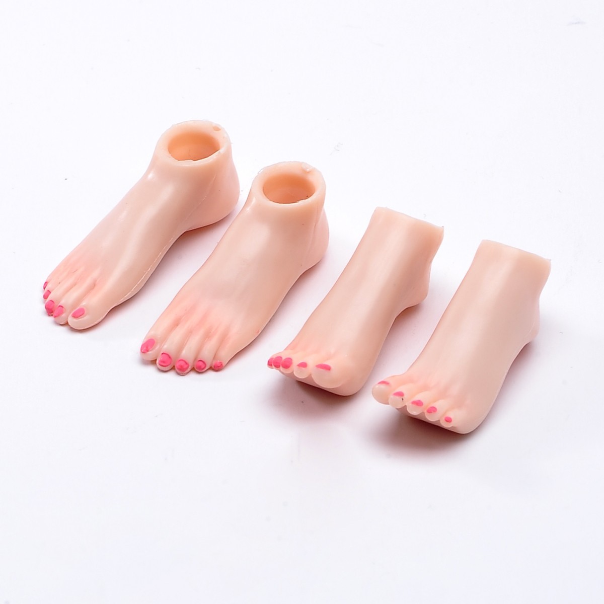 1/6 Female Painted Pale Feet Accessories 1 pair Fit 12” Action Figure Body Toy