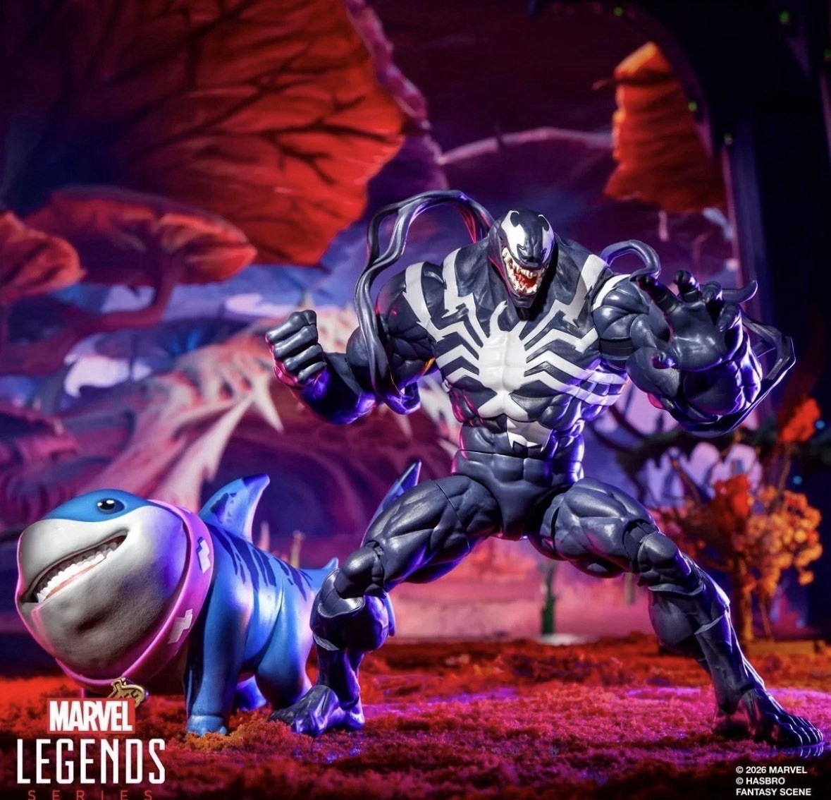 Marvel Legends Series Rival Venom & Jeff Land Shark 6″ ✨ September Presale