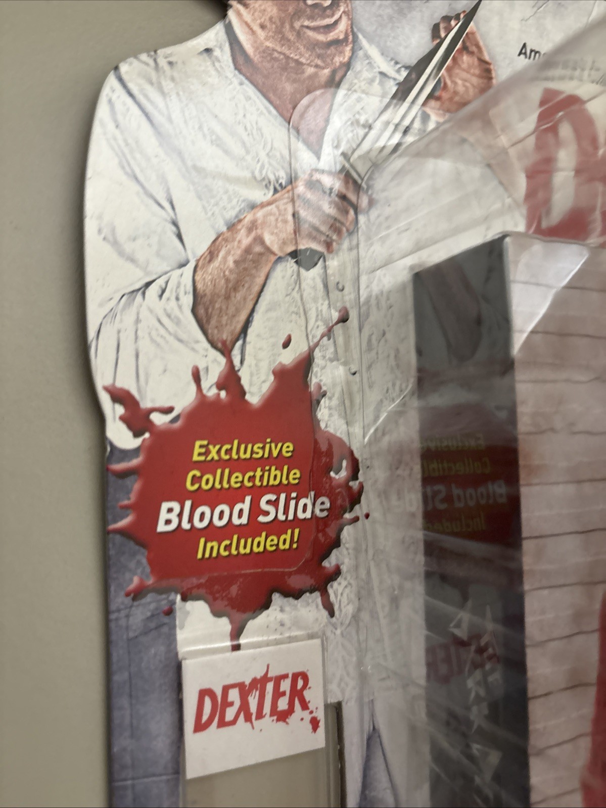 Dexter The Dark Defender Action Figure With Collectible Blood Slide SDCC