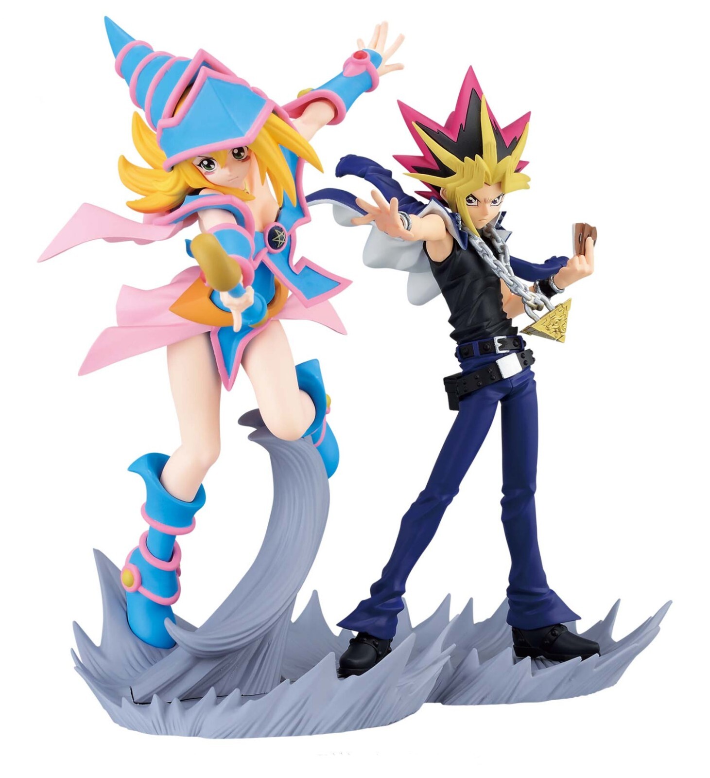 Yu-Gi-Oh! Duel Monsters Figure lot Black Magician Girl & Yami Yugi Set of 2 New