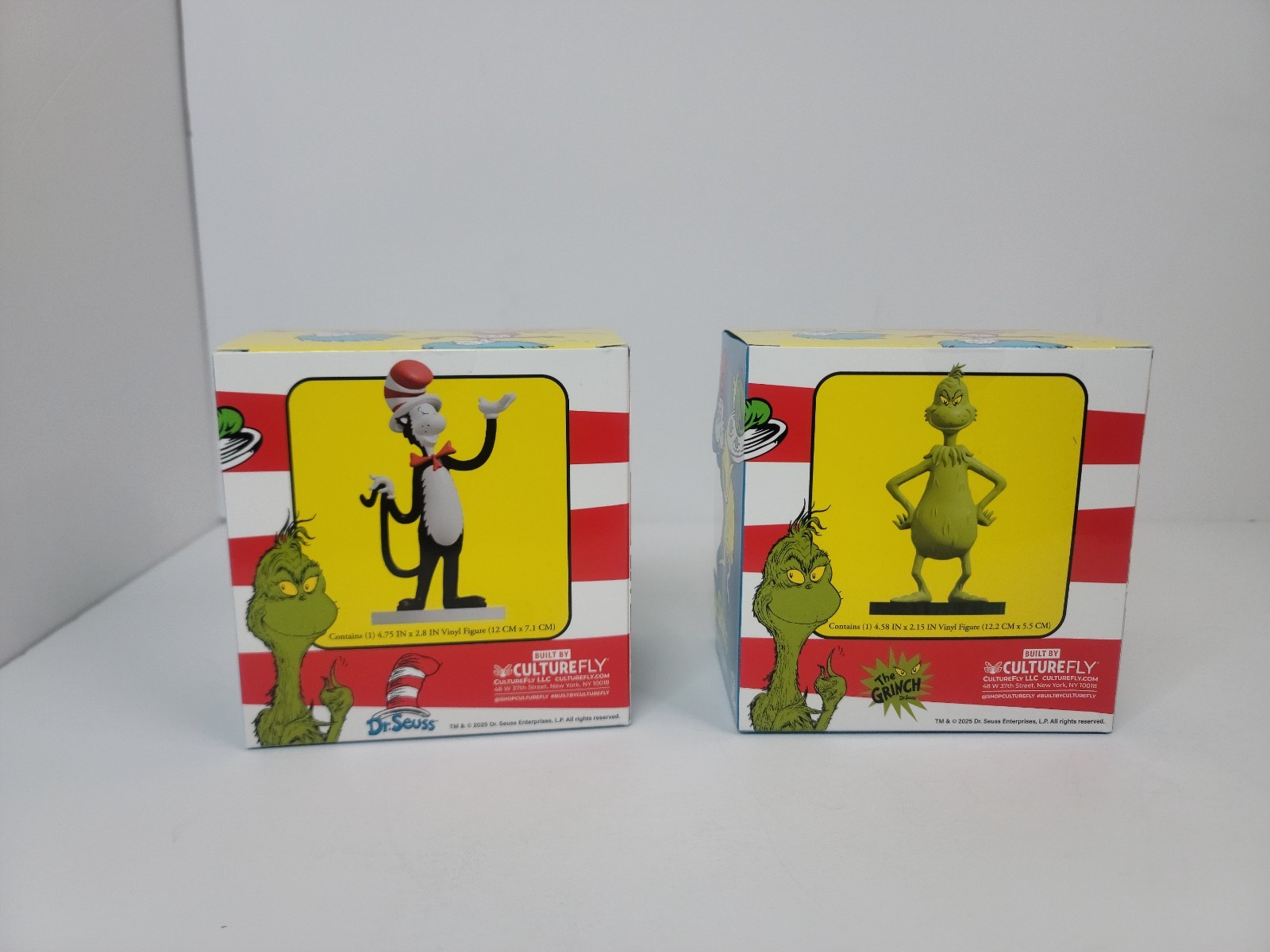 4.5″ CAT in HAT + GRINCH STOLE CHRISTMAS Vinyl Figures CultureFly
