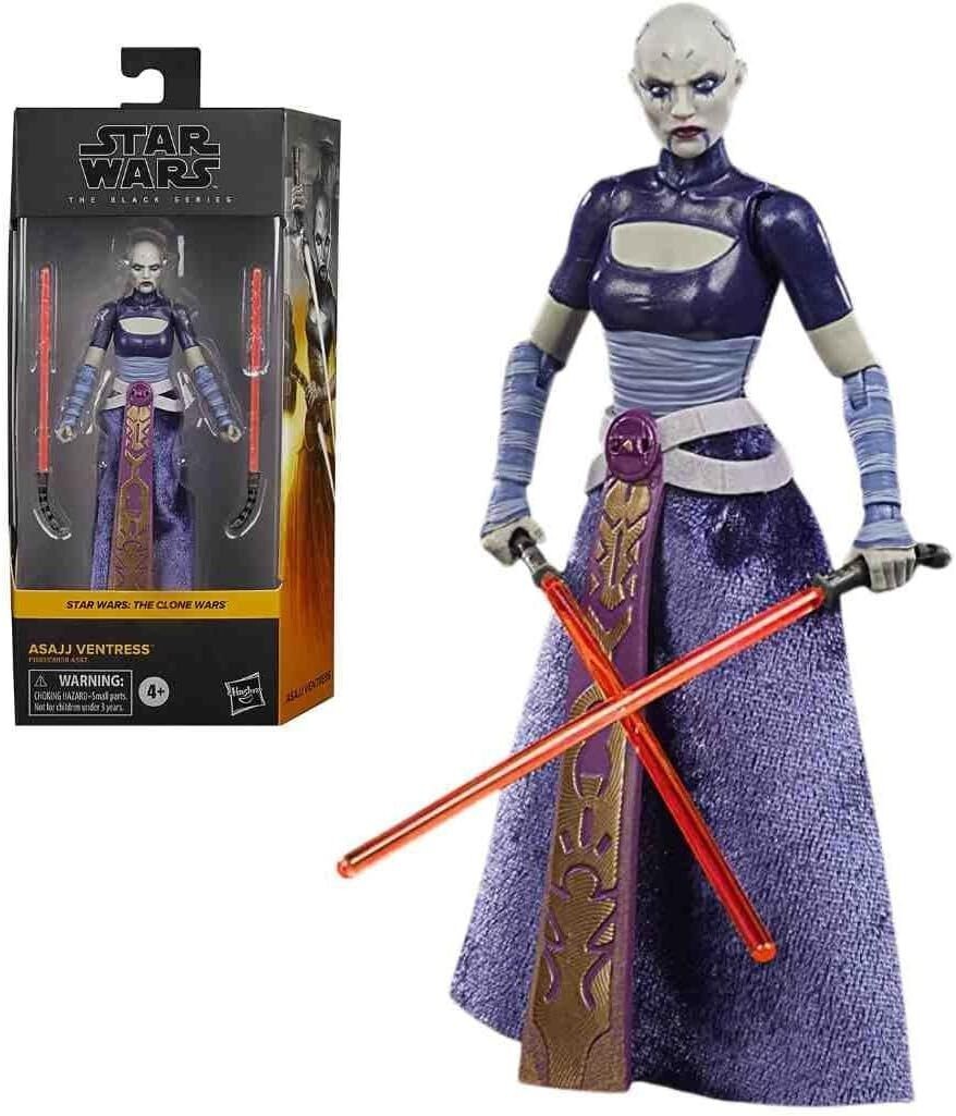 Star Wars Black Series ASAJJ VENTRESS Clone Wars 6″ Figure 07-IN STOCK 📦🚚💨