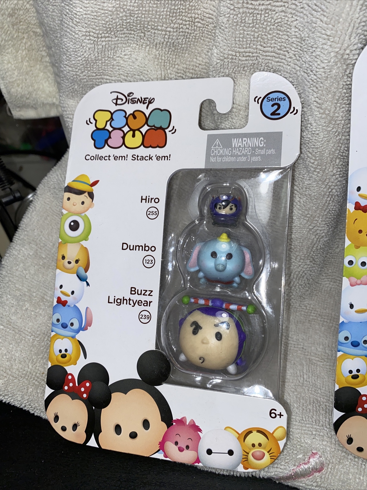 (2) Disney Tsum Tsum Three Collect’em Stack’em Toys 6+ Years Old Series 1 And 2