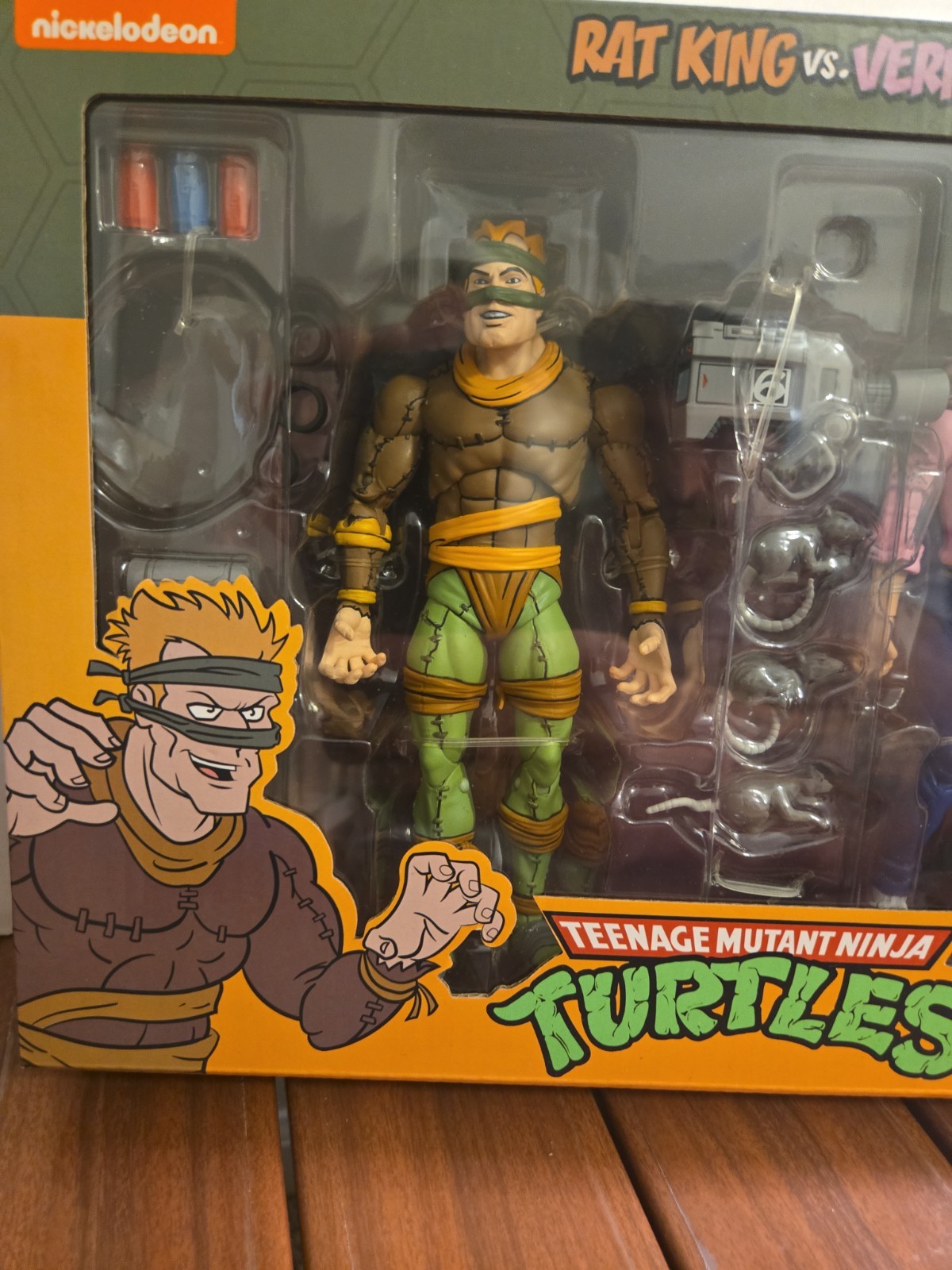 NECA Teenage Mutant Ninja Turtles (Cartoon) – Rat King Vs VERNON 2PACK sealed