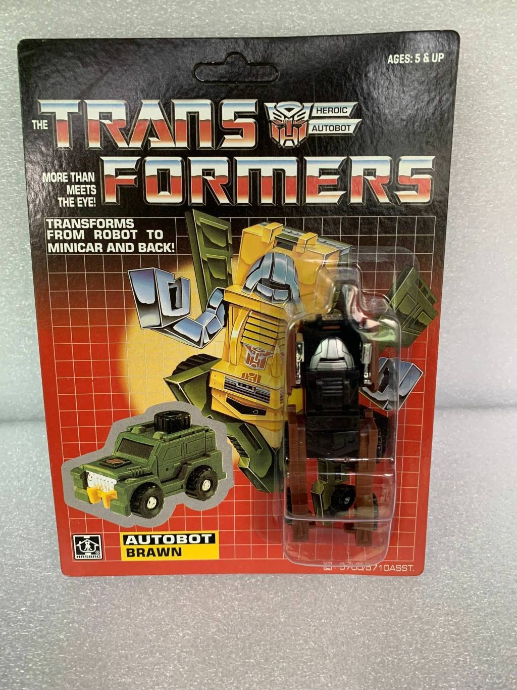 Transform G1 minibot autobot Brawn 6 color reissue mint MISB Free Shipping