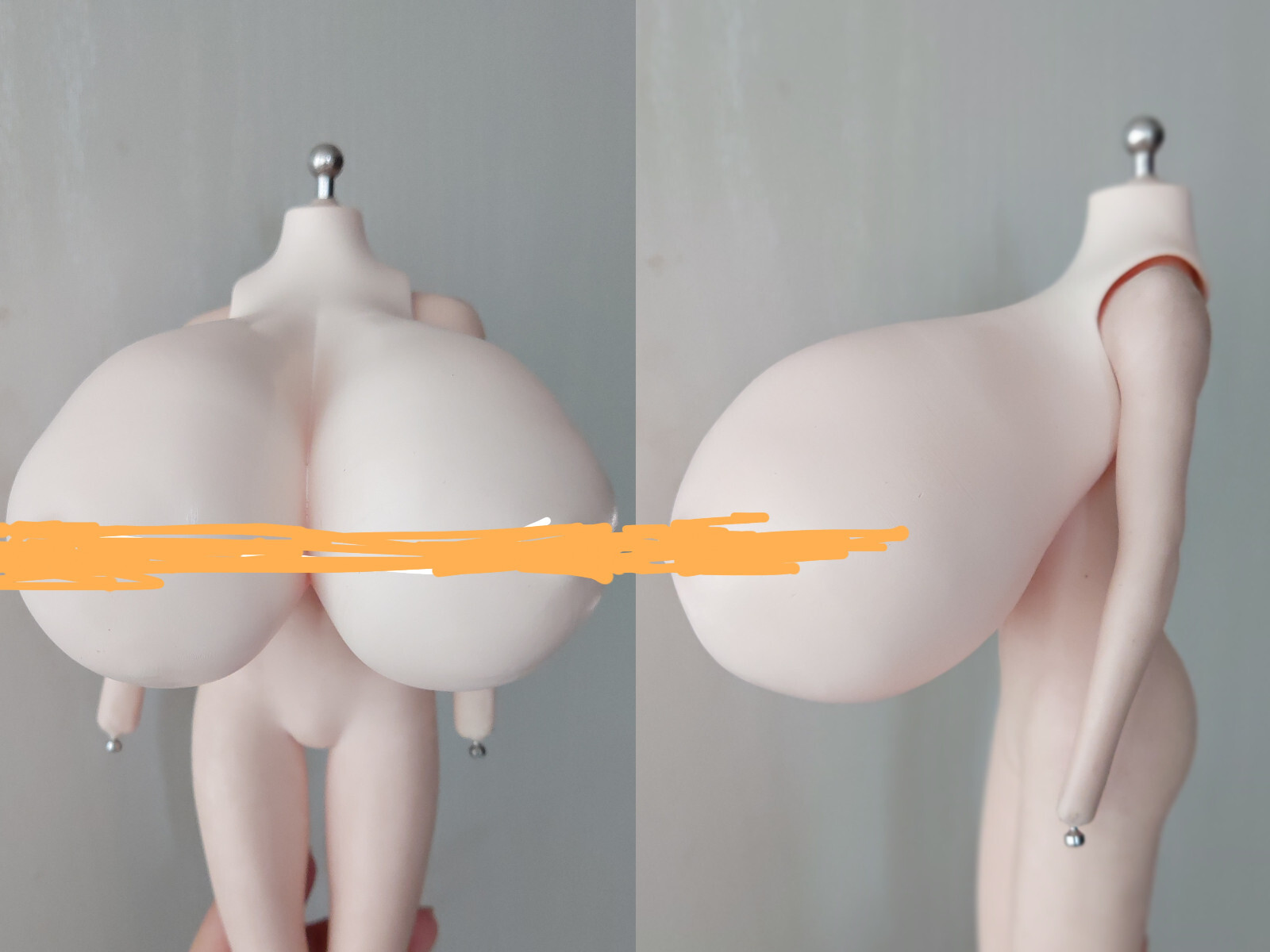 1/6 Female Big Huge Breast Cover Replacement Model For 12”PH TBL Figure Body