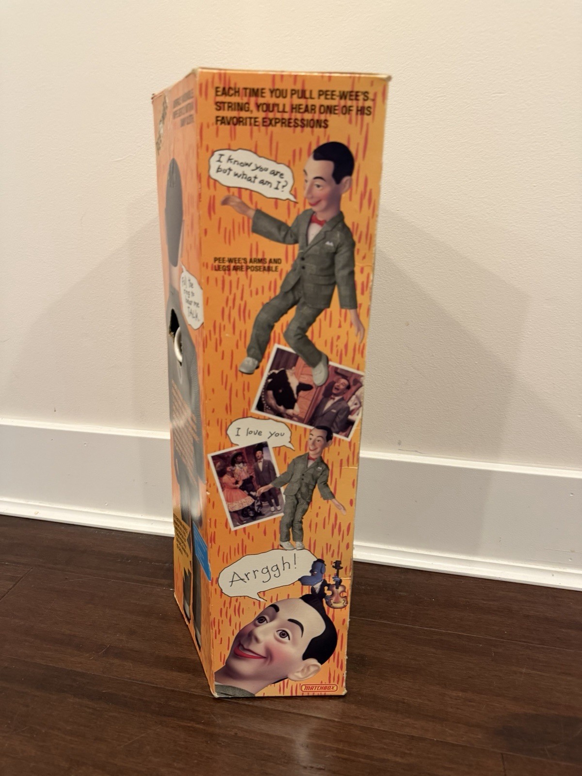 Talking Pee-Wee Herman Doll 1987 Pee-Wee’s Playhouse Never Opened New
