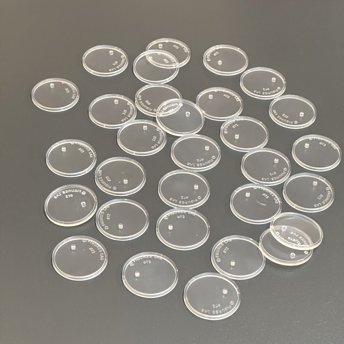 100X DISPLAY STAND Base FOR 3.75” STAR WARS VINTAGE FIGURE CLEAR 1.5” diameter