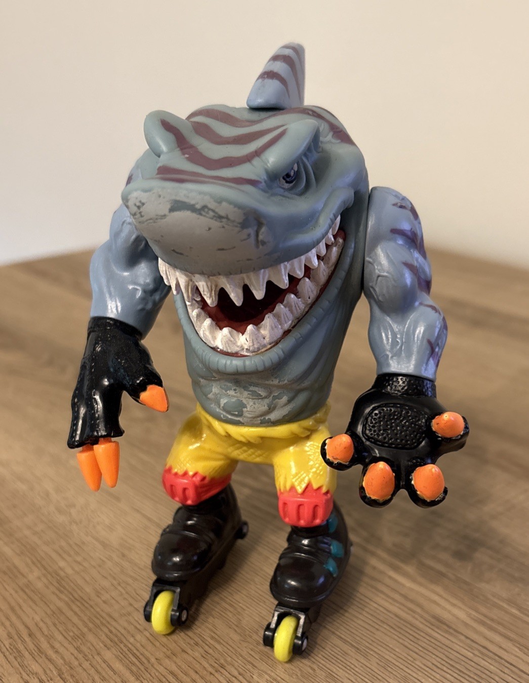 Vintage 1994 Mattel Street Sharks Action Figure STREEX Roller Blader Toy