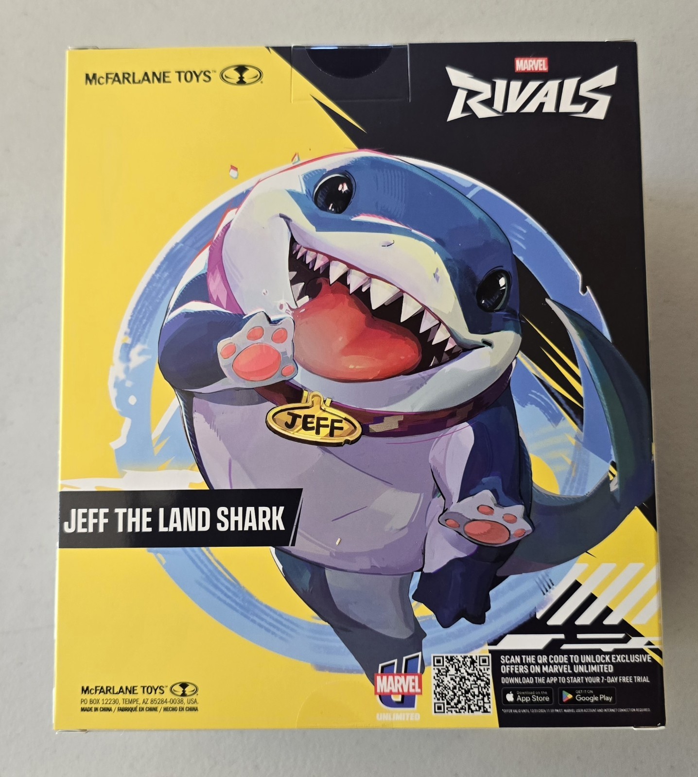 McFARLANE Toys x MARVEL RIVALS JEFF THE LAND SHARK FIGURINE NIB