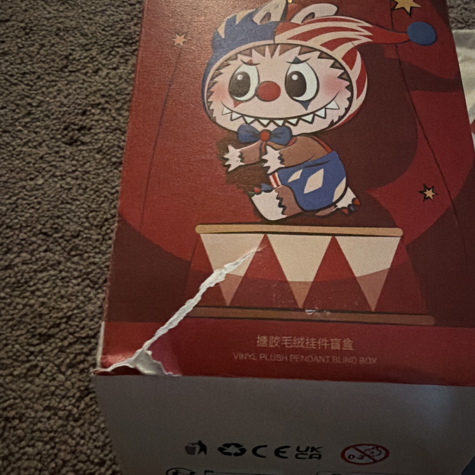 POP MART Why So Serious Vinyl Plush Pendant Blind Box Open Box Crimson Dancer