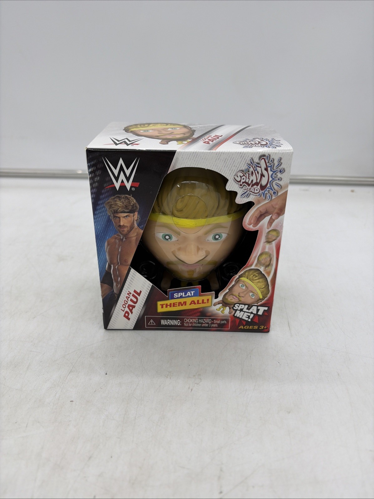 Logan Paul WWE Splats Head Smash Splat Squeeze Laugh Squishy Stress Relief ADHD
