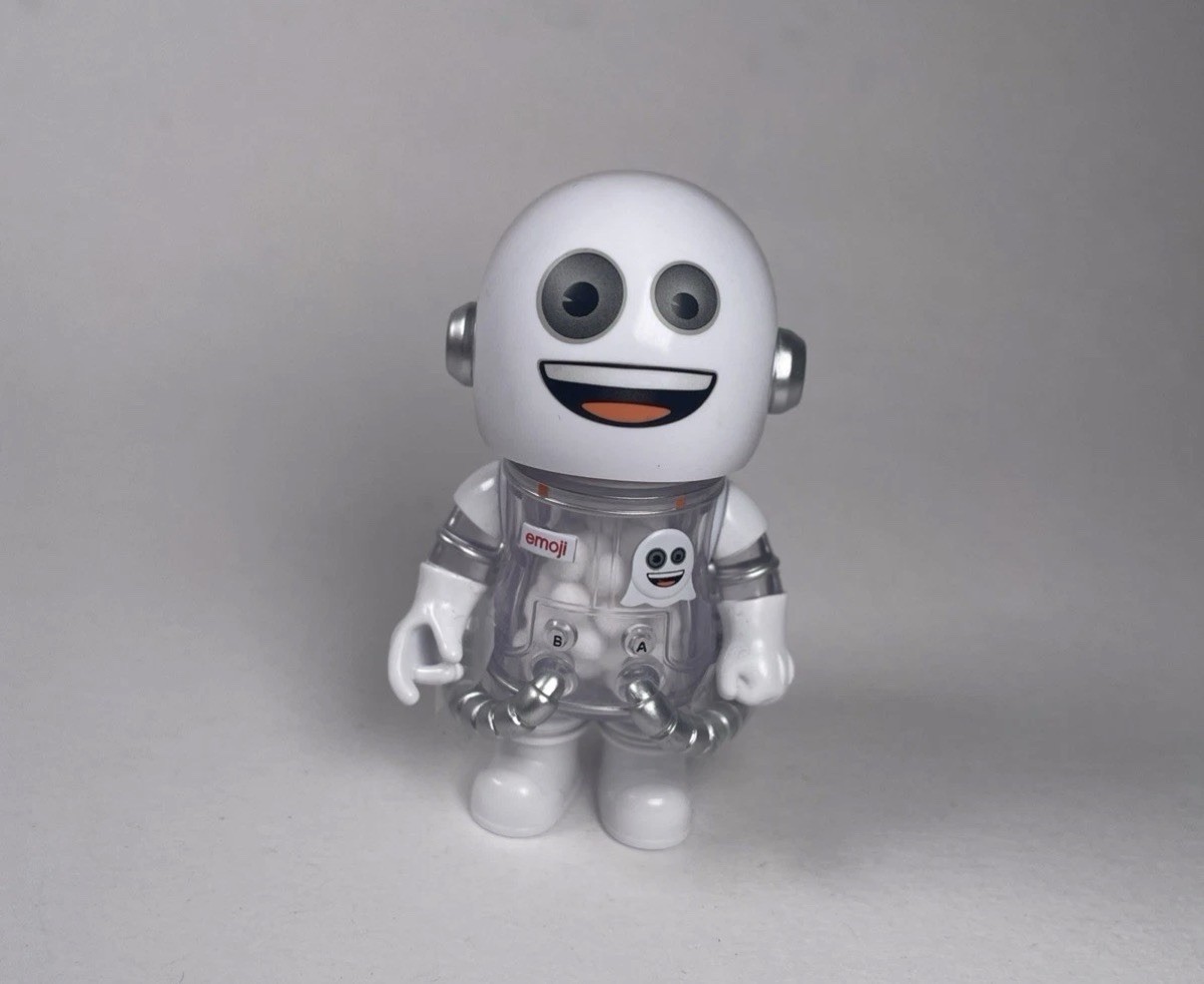 Pop Mart Mega Space Molly Emoji Series Caution, the Ghost Is Here