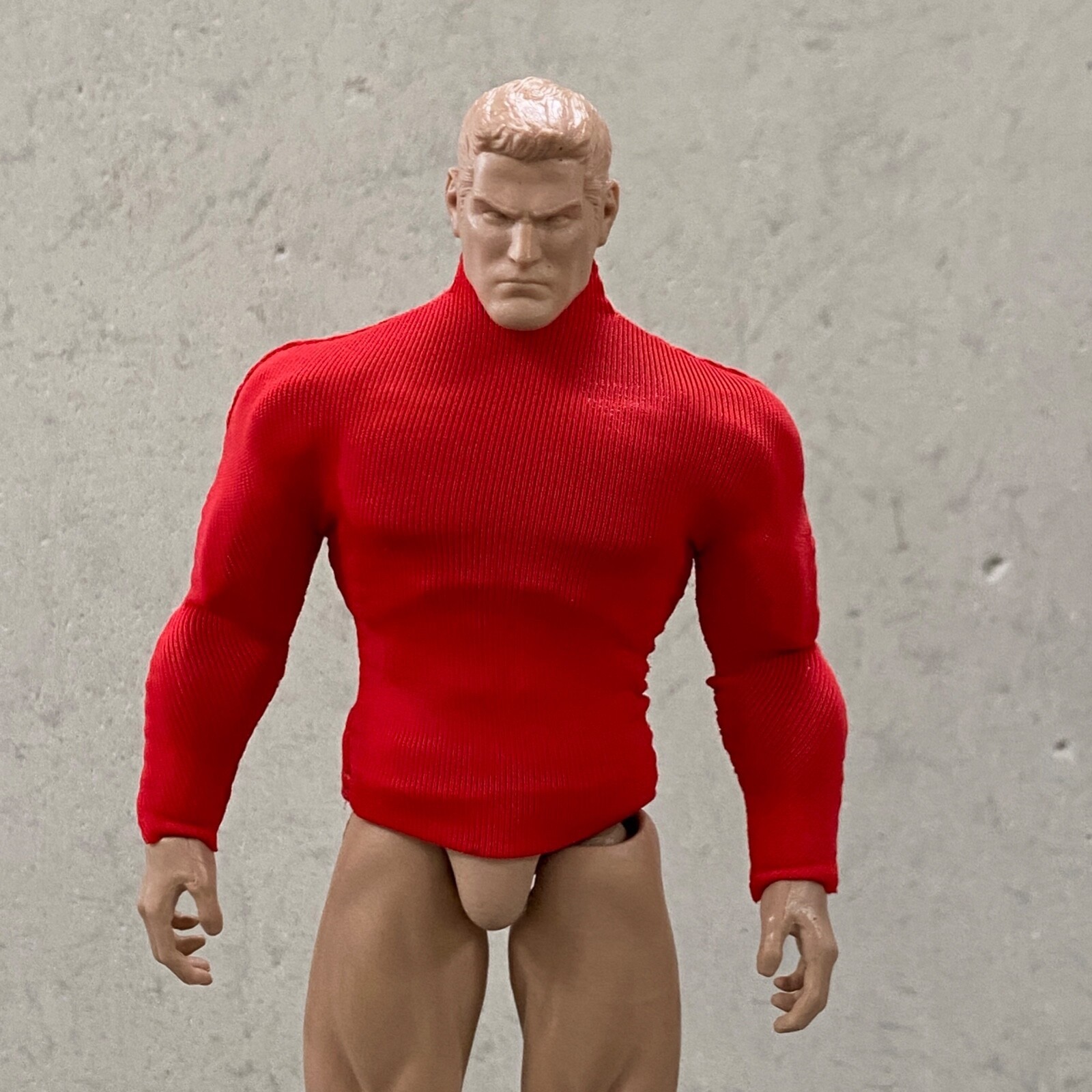SU-CP-RD: Red Long Sleeve compression shirt for 6″~7″ Muscular Body