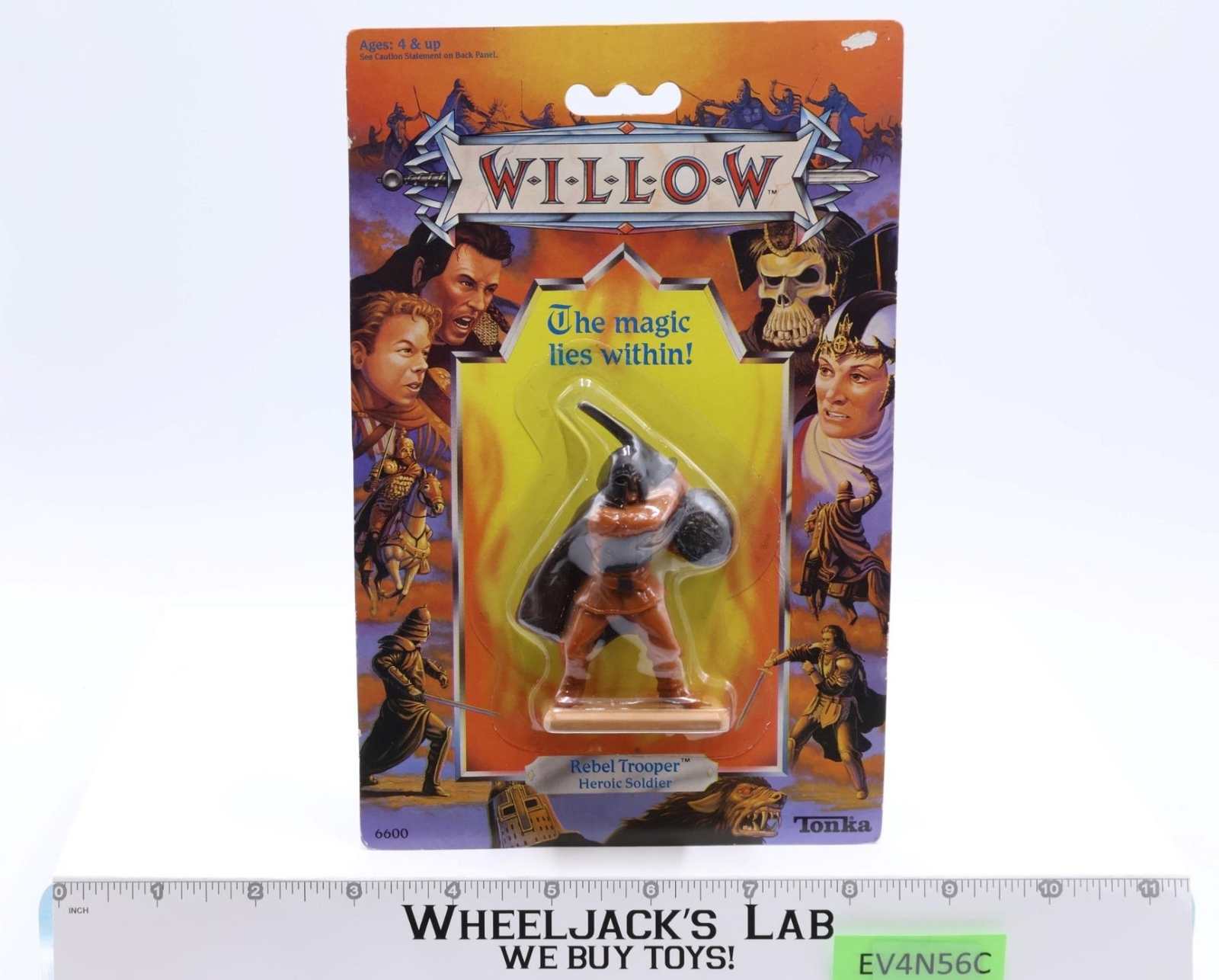 Rebel Trooper Heroic Soldier Willow 1988 Tonka NEW MOSC Vintage Action Figure