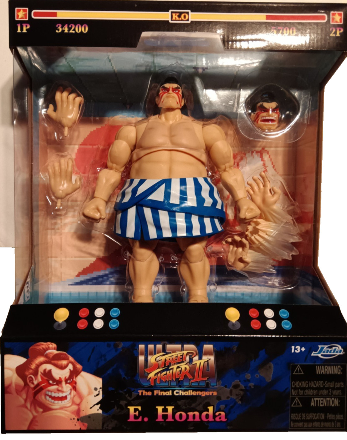 IN STOCK! Ultra Street Fighter II E. Honda Deluxe 6″ Scale AF by Jada Toys