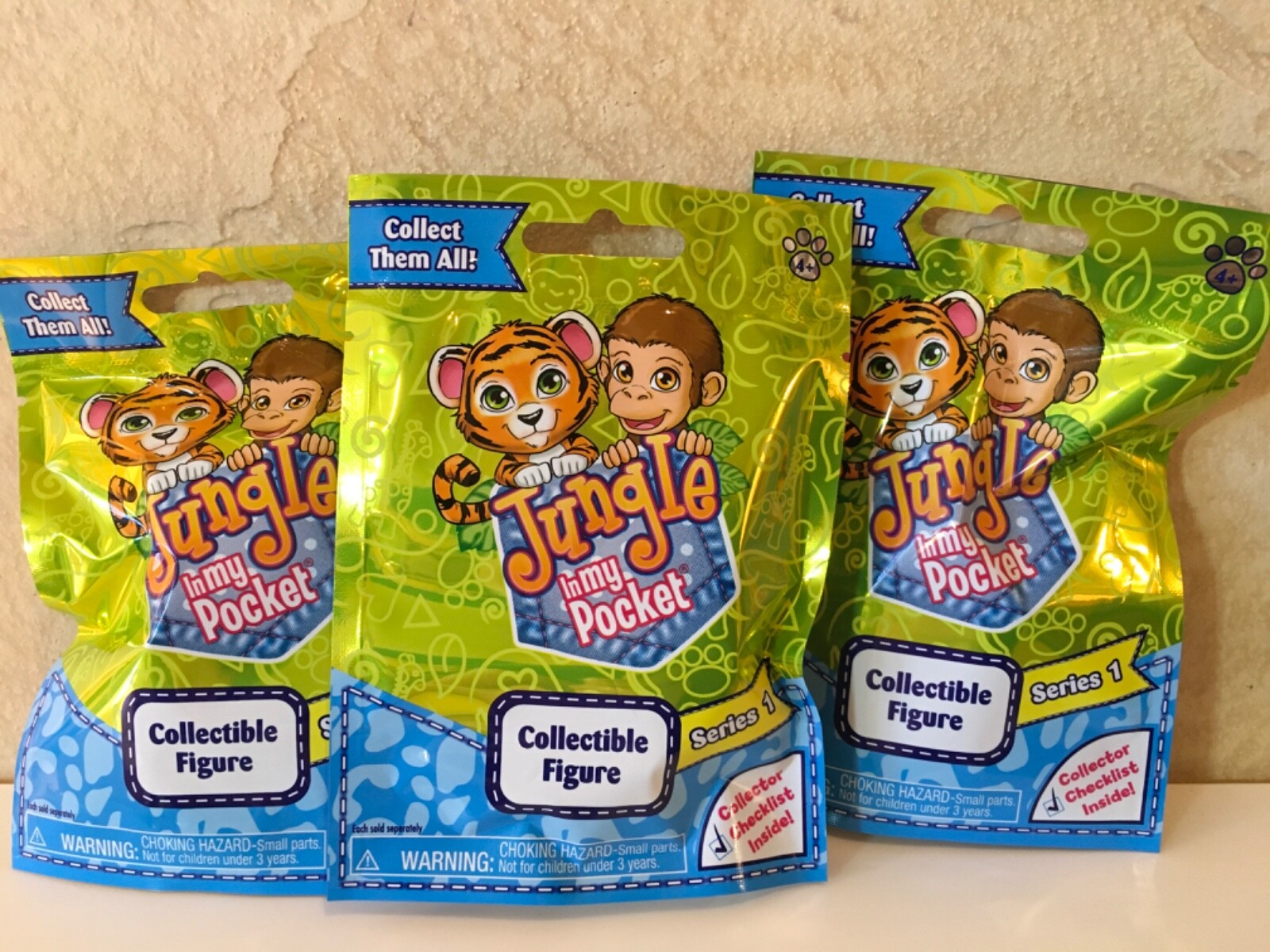Jungle In My Pocket Lot Of 3 / Series 1 / 2016