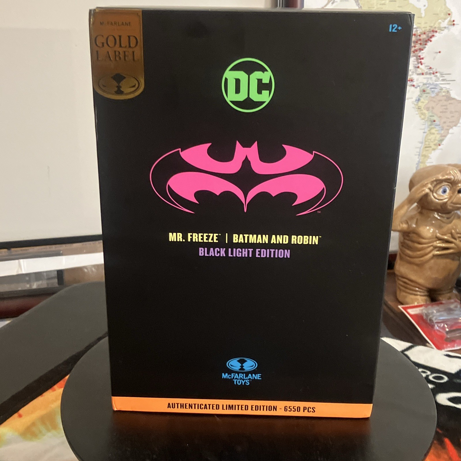 McFarlane Batman and Robin Mr. Freeze Black Light Gold Label New but unsealed