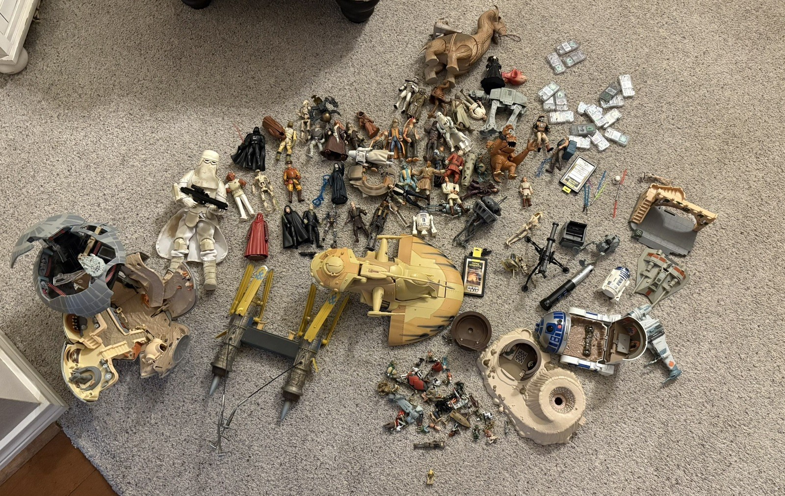 Star Wars Loose Figures + Accessories. 1990s and early 2000s
