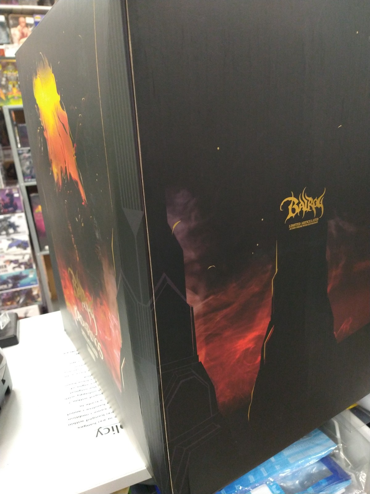The Lord of the Rings Balrog Figure Statue 11″ Articulation + Flaming Whip Asmus
