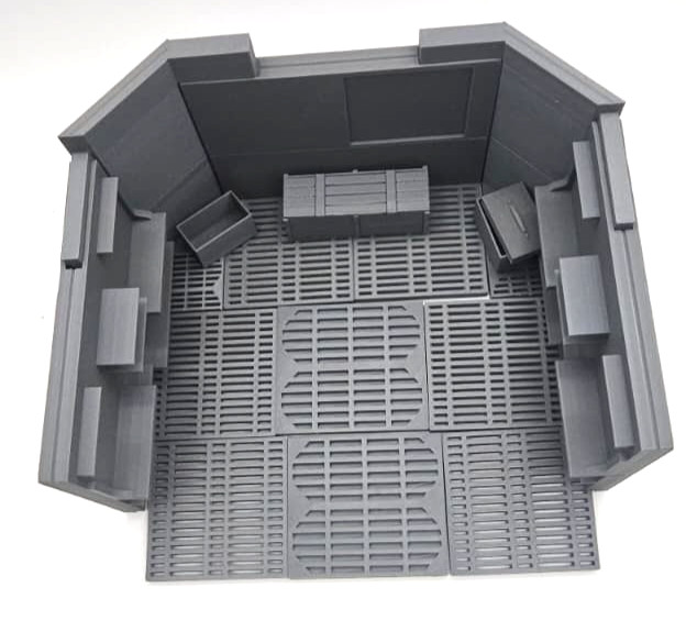 Control Center Command Room 3.75″ Figure Playset Collapsible 1:18 Diorama