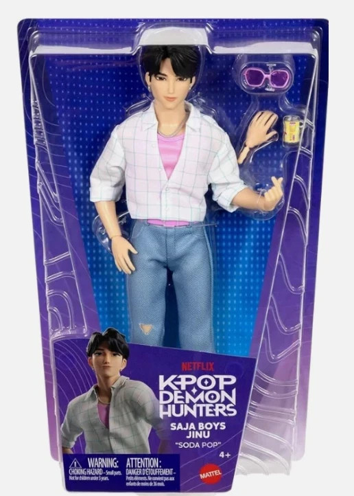 LICENSED ORIGINAL KPop Demon Hunters Huntrix SAJA BOYS SODA POP Jinu Doll HUNTR