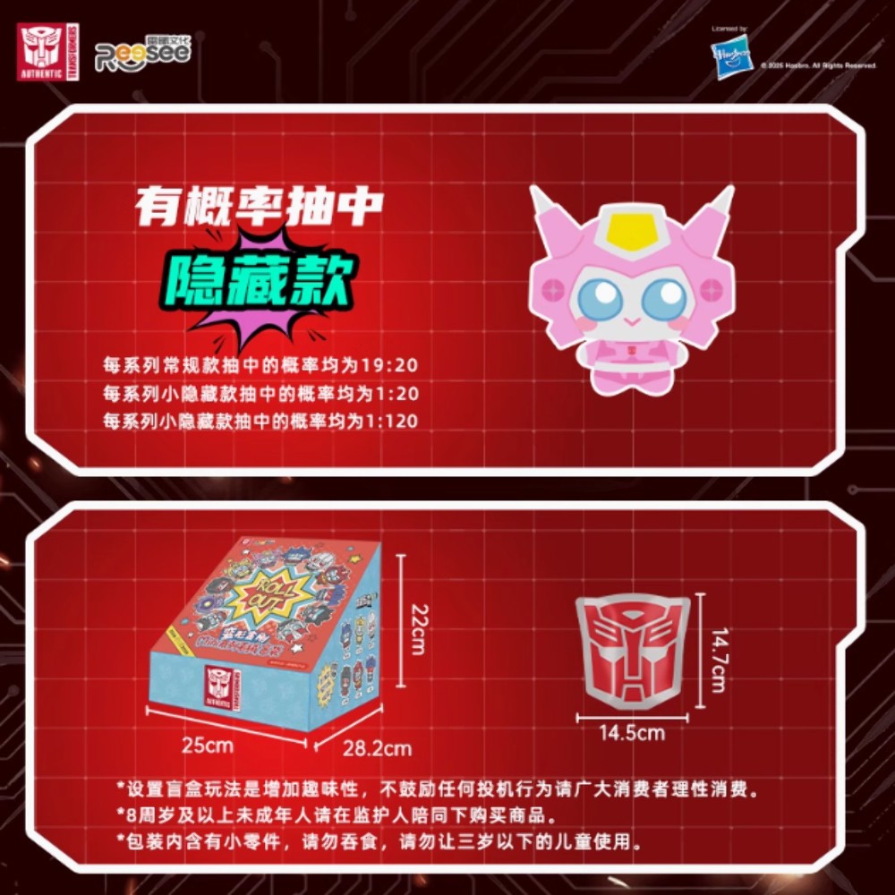 NEW Transformers Roll Out Mini Plush Keychain Blind Bag Box AUTHENTIC Reesee