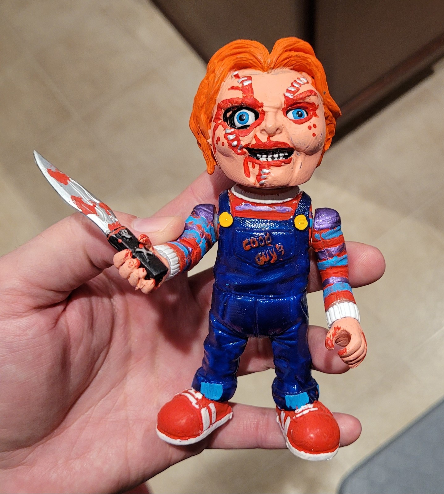 Child’s Play Chucky Sungold Mannix Monster Maniacs Action Figure KO Toy Madballs