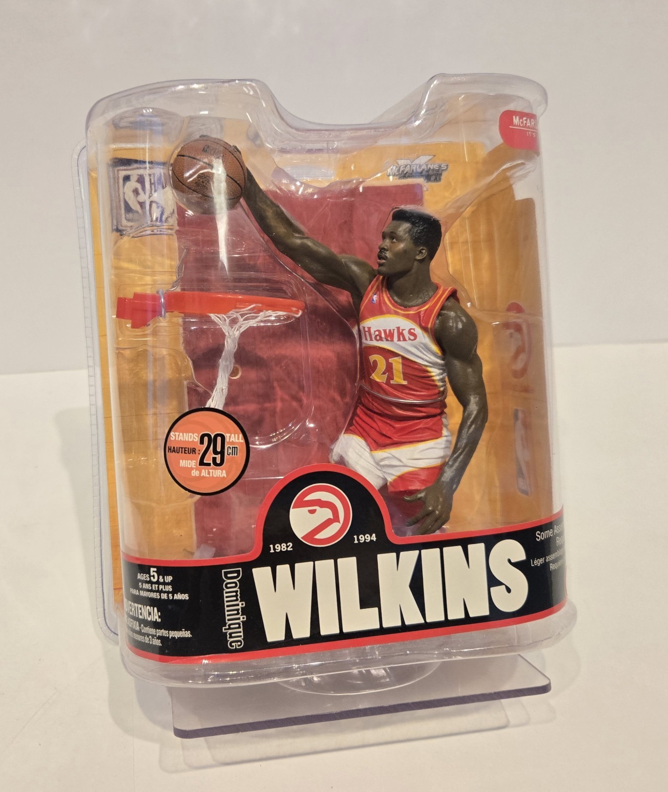 McFarlane Toys 2007 NBA Legends Series 3 Atlanta Hawks Dominique Wilkins Figure