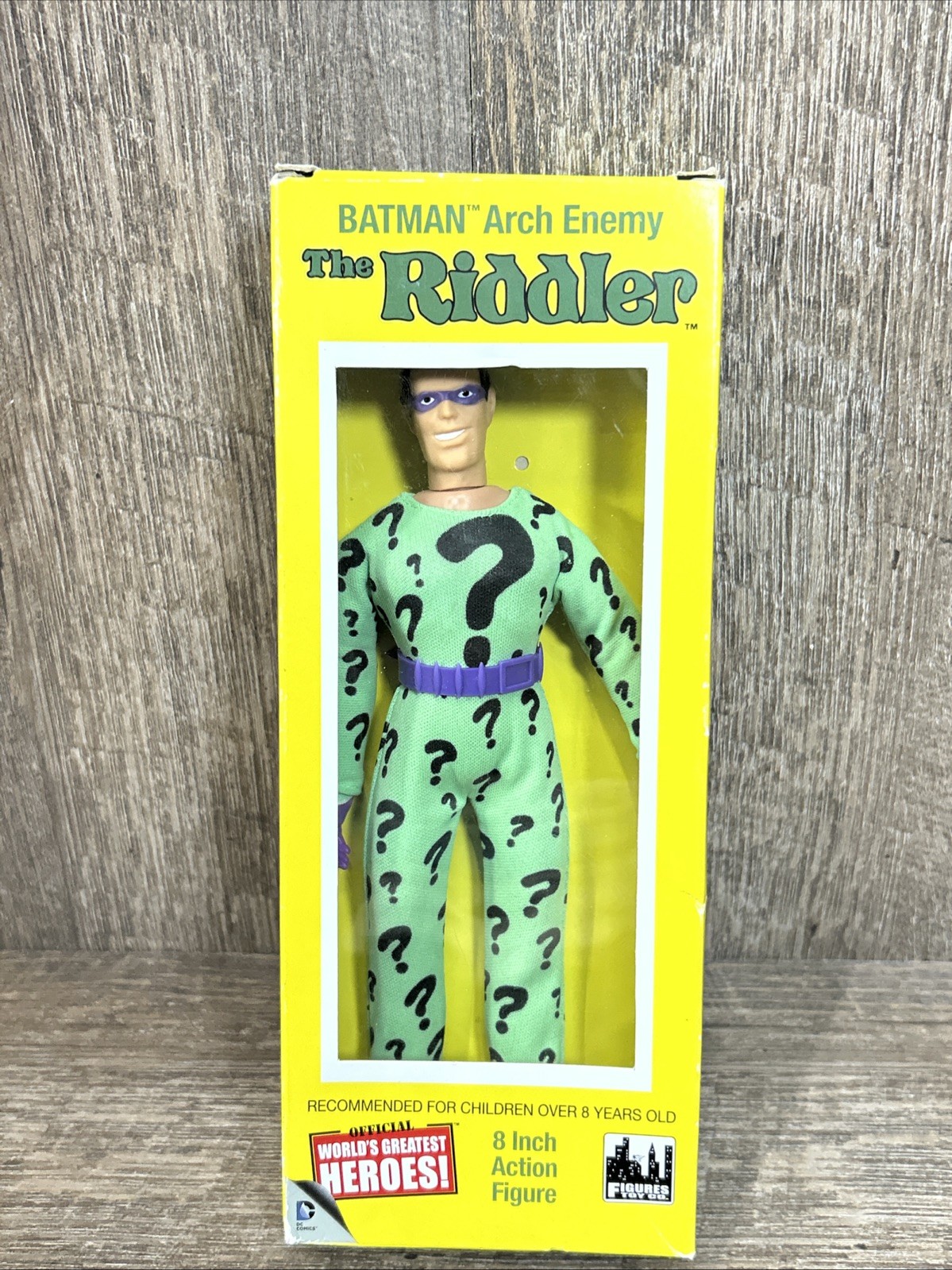 Worlds Greatest Heroes! Batman Arch Enemy The Riddler 8” Retro Action Figure