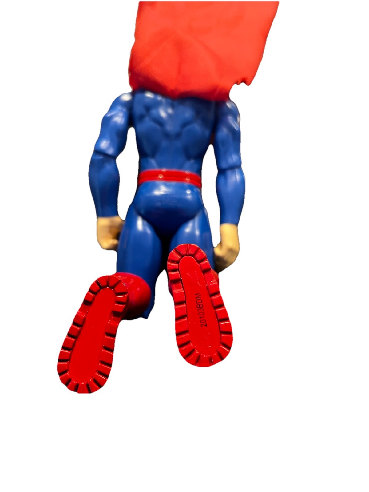 Superman DC Comics Action Figure w/ Cape Blue Red Plastic Fabric