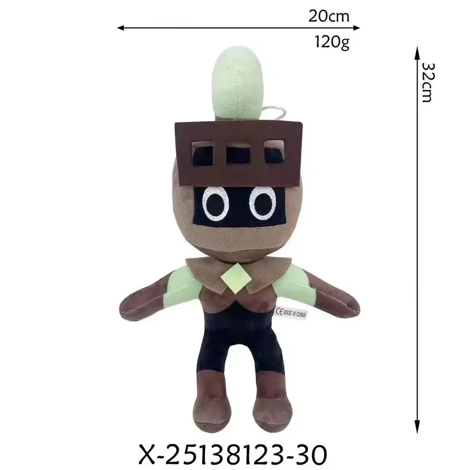 Dandy’s World Plush Gourdy Eclipse Pebble Rosy Ribecca Plushie Toy for Game Fans