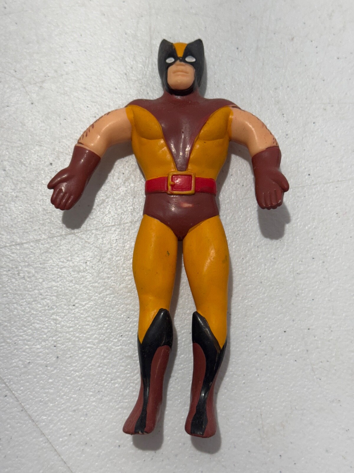 VINTAGE 1989 X-MEN FIGURINE WOLVERINE BEND EMS BENDY JUST TOYS MARVEL COMICS