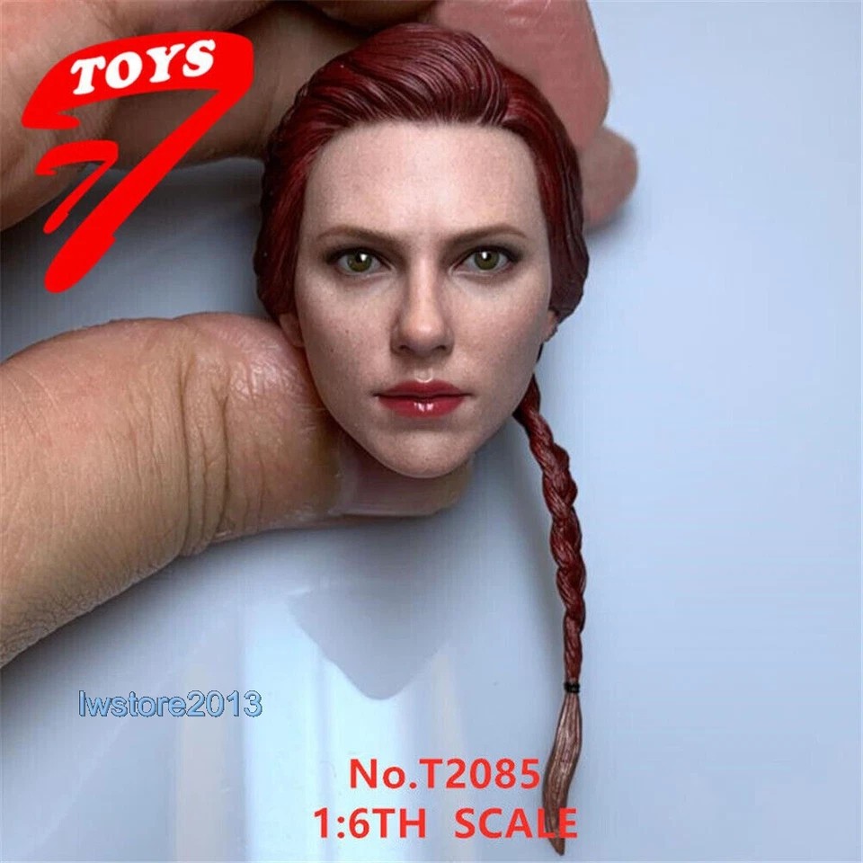 US 1/6 Black Widow Scarlett Johansson Head Sculpt For 12″ Female TBL Figure Body