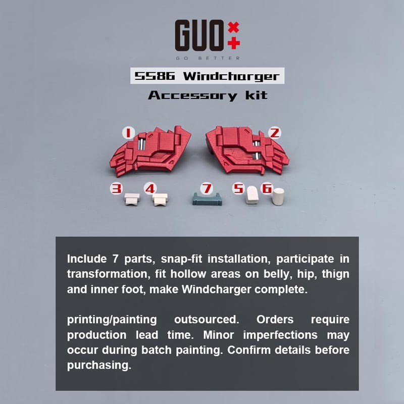 3D DIY Filling Parts Filler Upgrade Kit For SS86 Windcharger GO BETTER