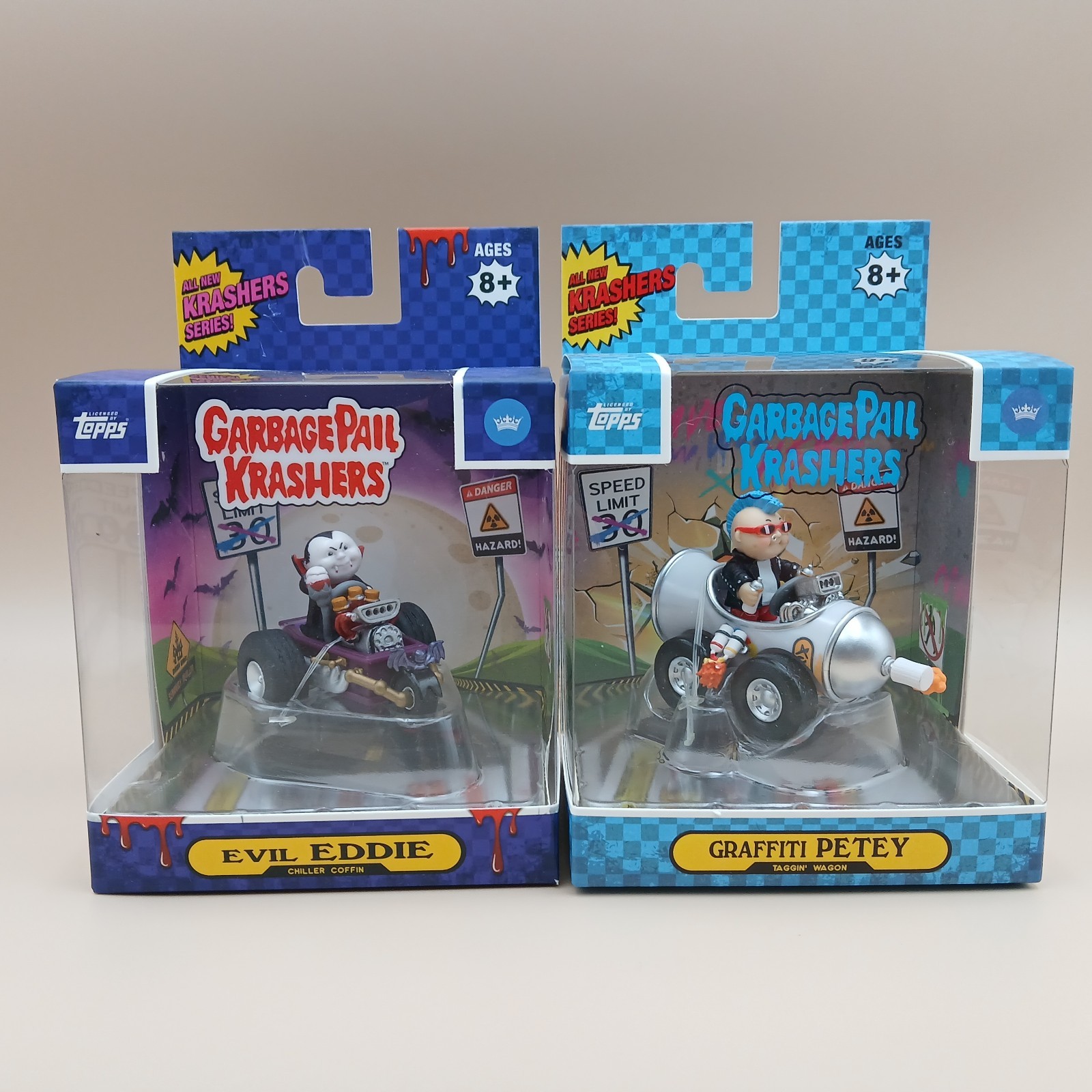 Garbage Pail Kids GPK Krashers Lot 2 Evil Eddie Graffiti Petey Figurines
