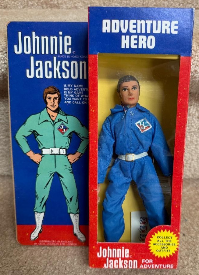 Rare Mego Johnnie Jackson England English Action Jackson MIB NIB Box 1971