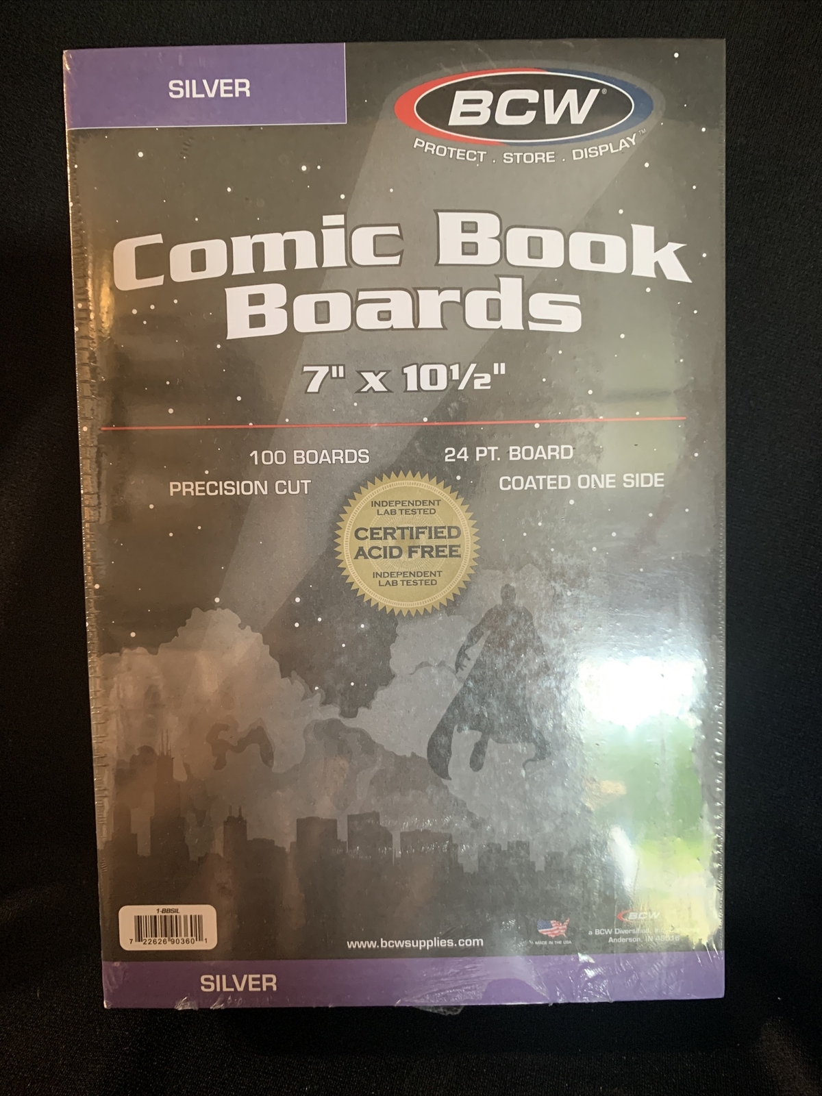 10 Packs of 100 (1000) High Quality BCW Silver Comic Backing Boards