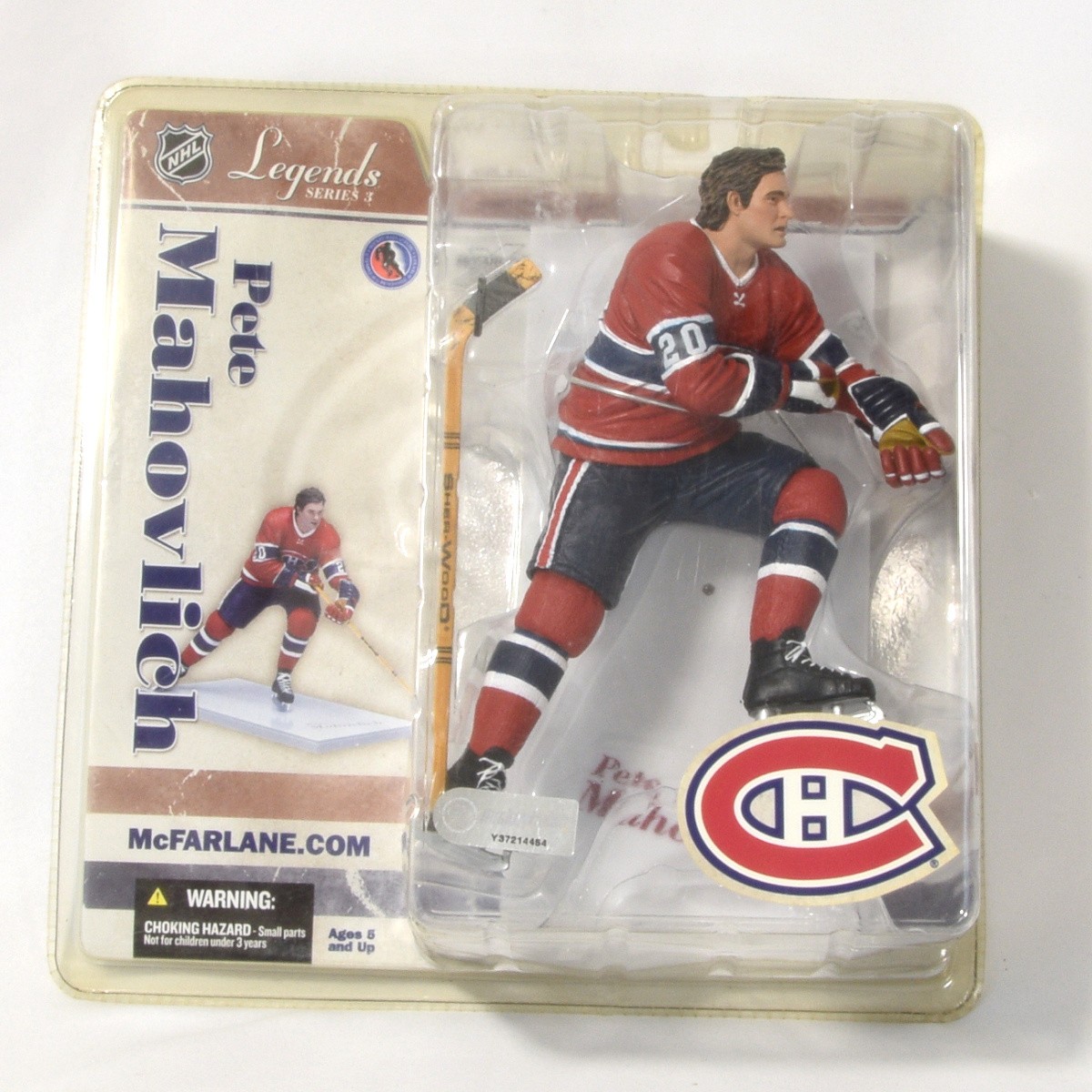 2006 McFarlane Legends 3 Pete Mahovlich #20 Canadiens NHL Hockey Figure NEW