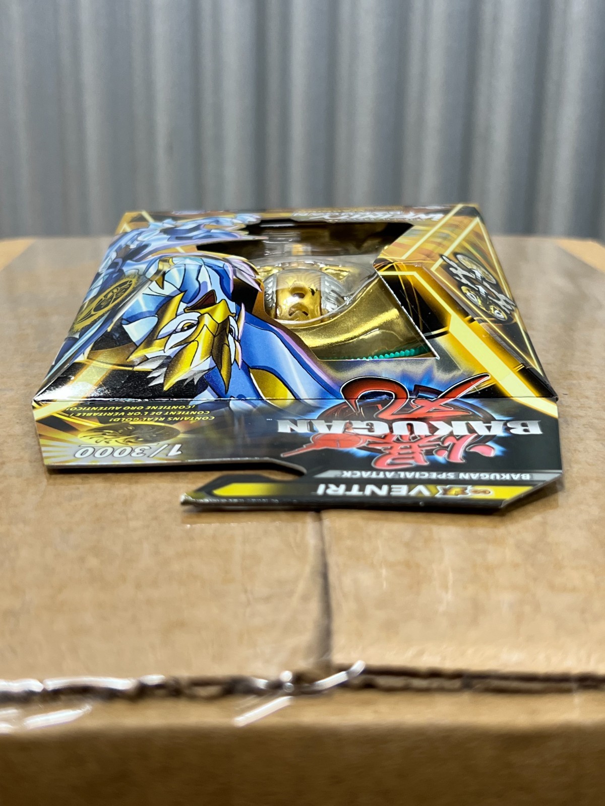 Super Rare Bakugan Ventri Gold Special Attack 1/3000 Gold (Contains Real Gold!)