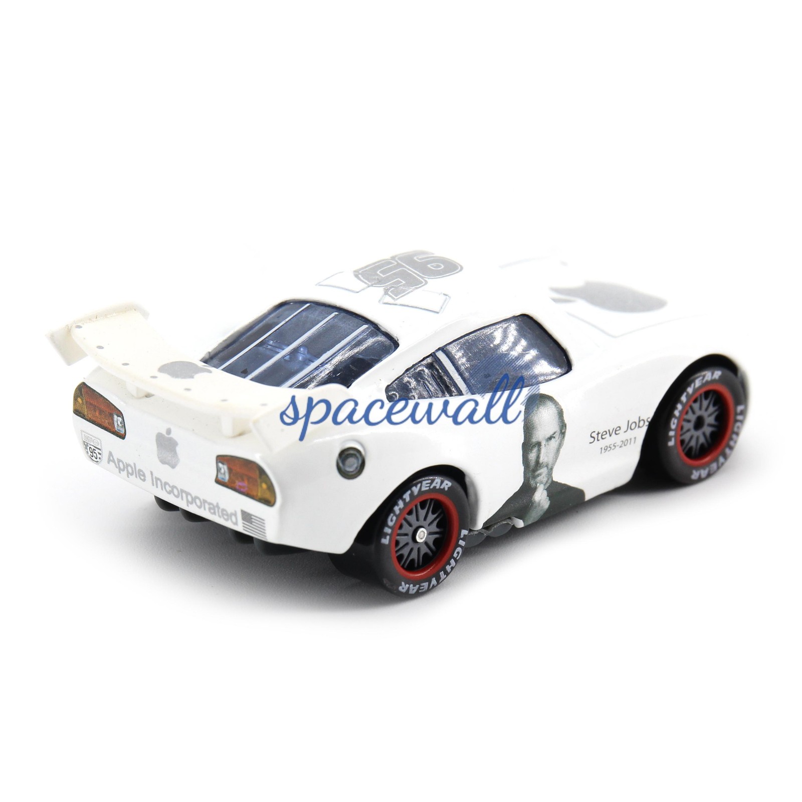 Disney Pixar Cars Rare No.95 Apple Steve Jobs Lightning McQueen Diecast Toy Car