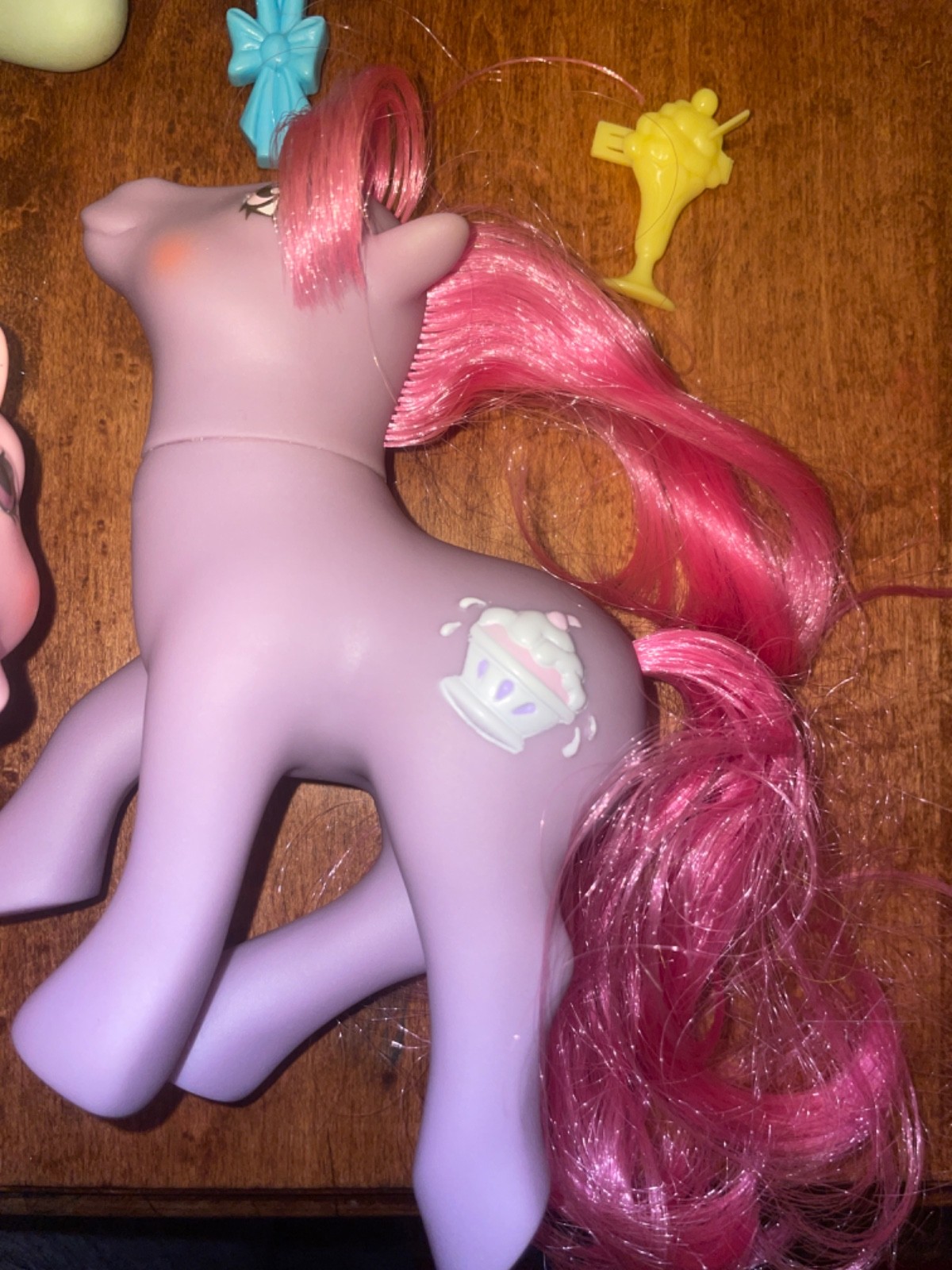 G1 My Little Pony MLP Sundae Best Banana Sherbet Peppermint And Accessories Lot