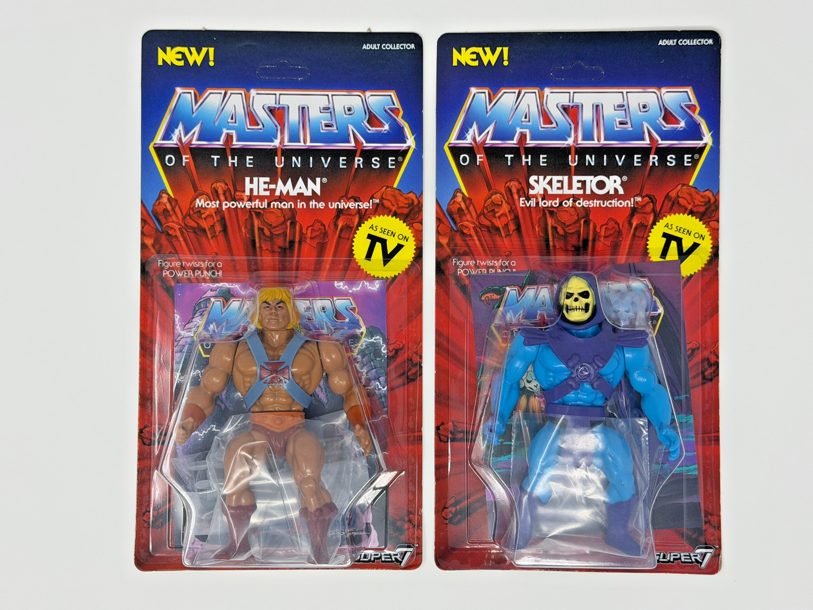 Masters of the Universe Super7 MOTU He-Man Skeletor She-Ra Hordak Set MOC w/ Box