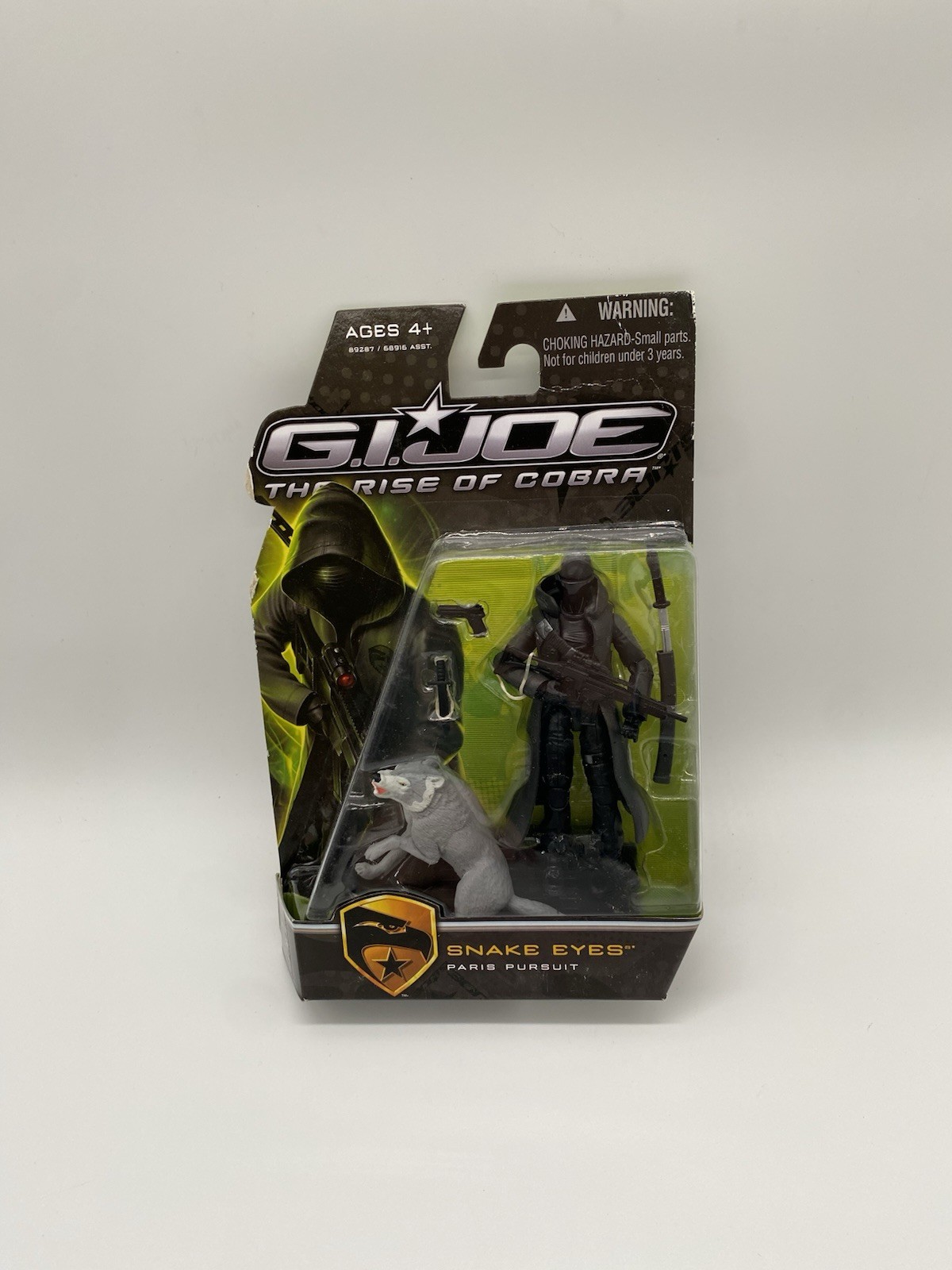 GI Joe The Rise Of Cobra Snake Eyes Paris Pursuit Grey Timber New Figure 2009