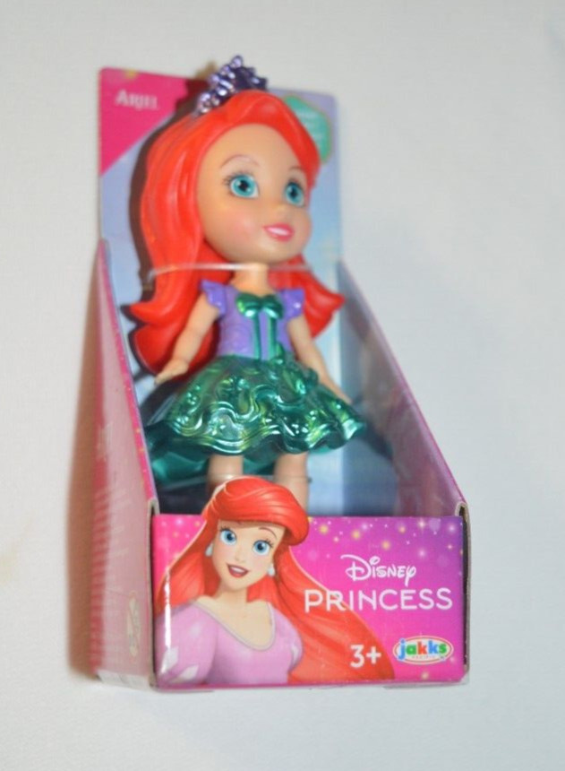 DISNEY MINI PRINCESS – PRINCESS ARIEL DOLL NEW METALLIC LOOK FOR 2024 POSEABLE