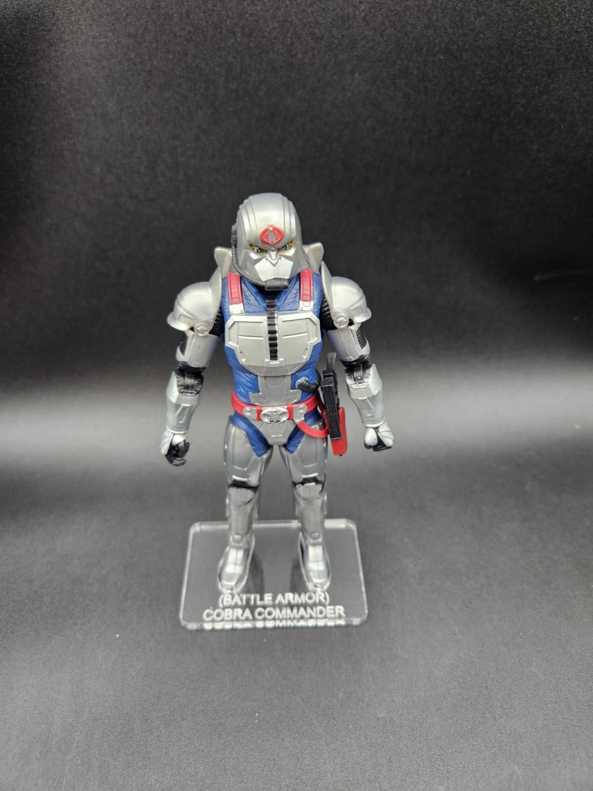 G.I. Joe Classified Cobra Commander (BA) Acrylic Base ***No Toy Included***None