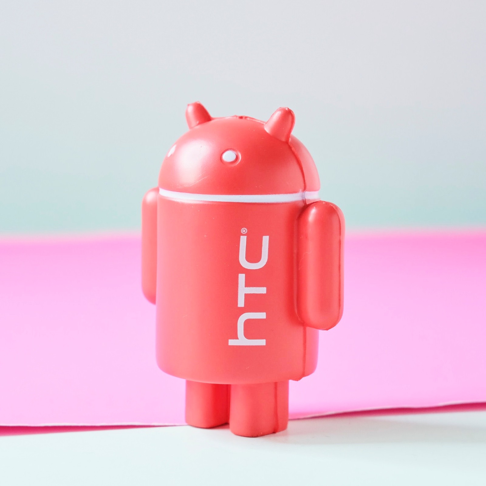 Android Logo Robot Mascot Stress Relief Squeeze Toy HTC Red