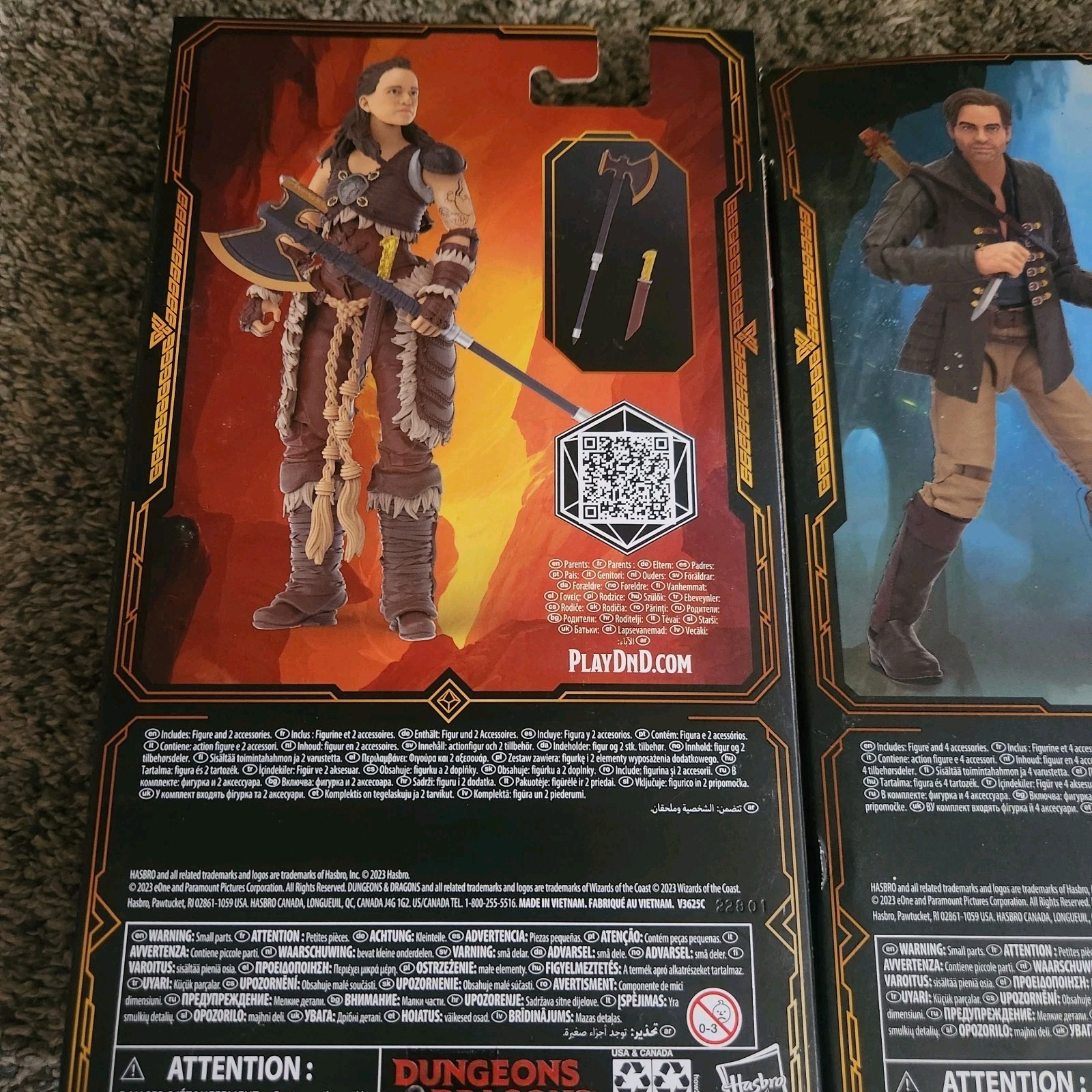 Lot Of 3 Dungeons & Dragons Action Figures Holga Edgin & Simon NEW