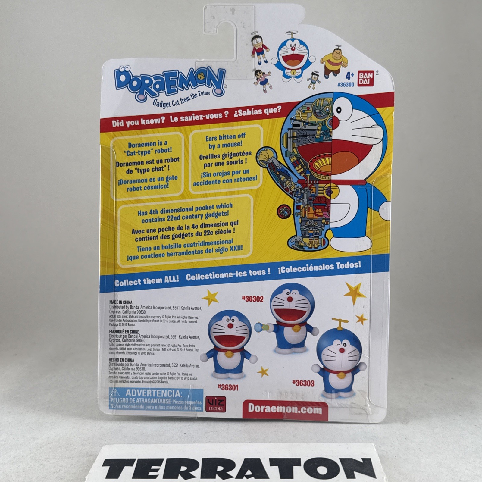 Doraemon Gadget Cat From The Future 4-Inch Figure w/ Shrink Ray Bandai America