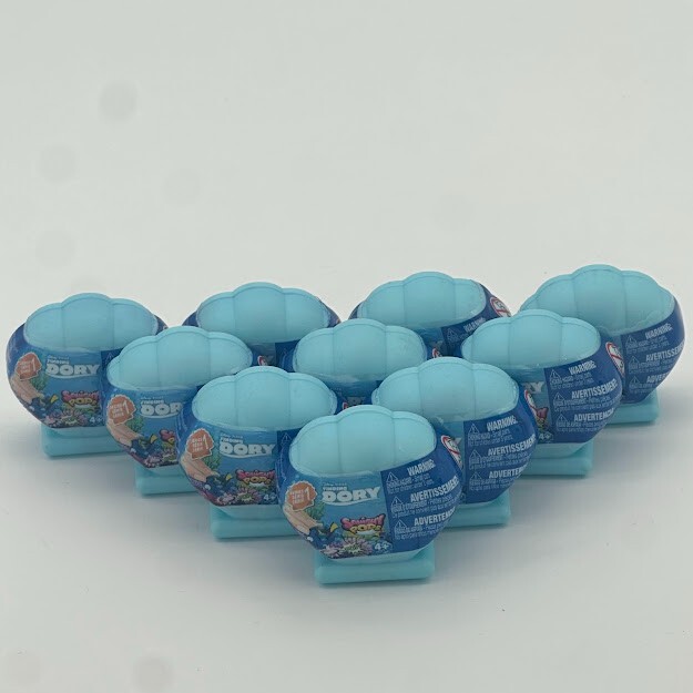 🫧 DISNEY PIXAR FINDING DORY SQUISHY POPS MINI FIGURES x10 CAPSULES SERIES 1 NEW